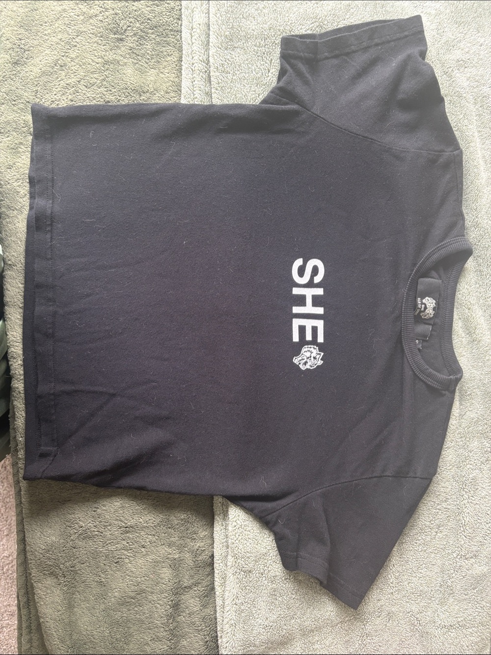 Darc Sport Black Graphic 'SHE' Short Sleeve Tee